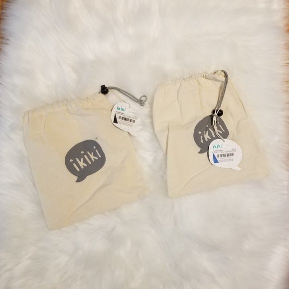 ikiki Drawstring Canvas Bags (2) with tags for Captain Zuga & Silk Von Webster - Picture 1 of 4